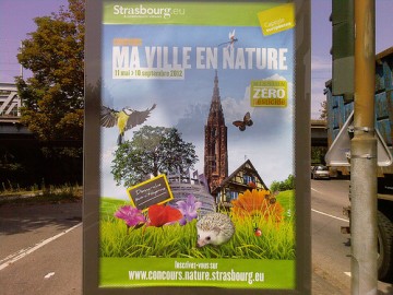 Campanha contra o uso de pesticidas na área urbana de Estrasburgo, no nordeste da França
