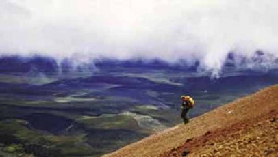 Descida do Vulcão Cotopaxi, no Equador